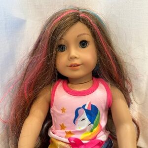 American Girl Truly Me 18" Doll Brown Hair Multicolor Hair Long Hair
